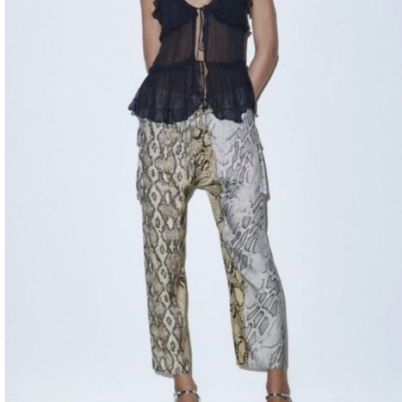 Zara Pants - Zara Cream Cropped Pants Ankle Length